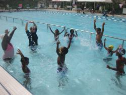 Hospital Ground kids making a splash this summer (Photo by Karen Nelson-Hughes)